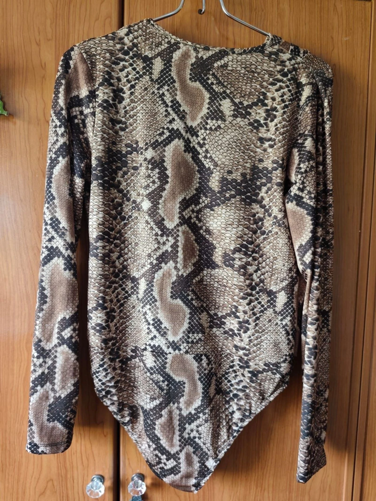 Zara Trafaluc - Body animal print pitón manga larga, M – photo 2